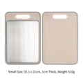 Small multifunctional double-sided defrosting cutting board with built-in knife sharpener - Small Wheat Straw Style / 1 Piece Small Wheat Straw Style Color Box