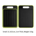 Multifunctional black and green double-sided thawing and cutting board, 31.1x21x1cm size - Small Black Painted Style / 1 Piece Small Black Painted Style Color Box