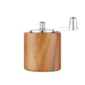 Manual wood pepper grinder spice mill with metal handle, durable kitchen tool variant. - Small Column