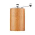Wooden Manual Pepper Grinder Salt Mill Spice Grinder with Metal Handle Kitchen Tool - Large Cylinder