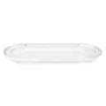 Durable transparent acrylic oval tray for restaurant seasoning and oil bottle sets - Transparent Tray
