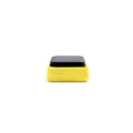 Professional multipurpose BBQ grill cleaning brush featuring a yellow pad and black handle - Fireproof Cloth Brush (CN0798)