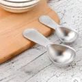 304 stainless steel measuring spoon set for coffee and flour, 15ml and 30ml variant - Two-Piece Set / Brushed Finish