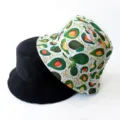 Wendbarer Fischerhut mit Fruchtmuster für Damen und Herren, outdoor Sonnenschutz Anglerhut. - Erwachsene 55-58cm / Avocado