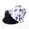 Chapeau bob réversible imprimé numérique, casquette anti-soleil double face streetwear. - Style 5