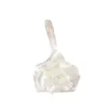 Sac de soirée fleur en tissu satin blanc élégant pochette rose mariage mariée sac à main - Abricot