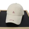 Casquette de baseball beige vieillie avec broderie de lettres, chapeau de soleil streetwear chic. - Adulte 56-60cm / Beige