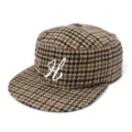 Gorra plana de pata de gallo con letra H bordada, estilo callejero casual unisex. - Estilo H / Caqui