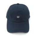 Stijlvolle donkerblauwe honkbalpet met geborduurde schattige kat voor zonbescherming. - Volwassene 55-58cm / Kittens marineblauw