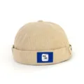 Casual Μόδα Καπέλο Docker από Corduroy Ρετρό Hip Hop Χωρίς Γείσο για Άνδρες και Γυναίκες - Ενήλικας 55-58cm / Μπεζ