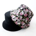 Reversible bucket hat for men and women, skull and rose print streetwear sun hat for summer. - Adult 55-58cm / Pink Skull