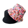 Reversible fashion digital print bucket hat, casual outdoor sun protection sunhat for adults. - Style 13
