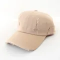 Retro distressed baseball cap for men and women, Korean fashion sunshade hat, summer trendy. - Adult 55-58cm / Khaki