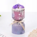Mini ramo de rosas de jabón morado detalle, regalo romántico perfecto para el Día de San Valentín. - Púrpura Brumoso