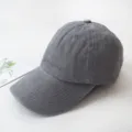 Classic washed grey baseball cap for men and women, vintage cotton dad hat everyday style. - Adult 55-59cm / Light Gray