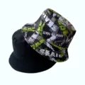 Chapeaubob réversible pour hommes et femmes, imprimé graffiti décontracté et chapeau de soleil. - Adulte 55-58cm / Skate