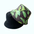 Chapeau bob réversible, bob tendance pour homme et femme, couvre-chef de plein air. - Adulte 55-58cm / Nervure de Feuille Marron