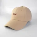 Khaki baseball cap with Solost embroidery, soft top casual sun hat for men and women. - Adult Adjustable 55-59cm / Solost Khaki