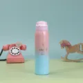 Botella de agua térmica de acero inoxidable degradado, taza de viaje portátil al vacío. - 500ml / Degradado Rosa Azul