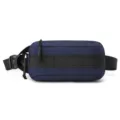 Marsupio tattico da uomo, borsa da petto funzionale blu scuro per sport e tempo libero. - Blu scuro
