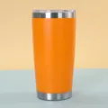 vaso termico aislado de acero inoxidable 20 oz con tapa para viaje color naranja - 20oz / Naranja