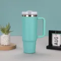 Termiko potiri apo anoikseoto atsali 30oz me cheveri kai kapaki se prasino mentas. - 30oz / Μπλε της Λίμνης