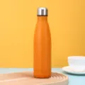 Oranje geisoleerde roestvrijstalen waterfles vacuum thermoskan voor buiten sport en reizen - 500ml / Oranje