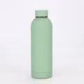 Tragbare mintgrüne mattierte isolierte Vakuum Sportwasserflasche aus Edelstahl - 500ml / Grün