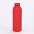 Red matte 304 stainless steel vacuum insulated sports water bottle for outdoor use - Red