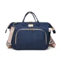 Borsa per pannolini blu scuro grande con tracolla rimovibile per neonati - Blu