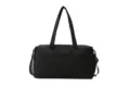 Grande borsa da viaggio nera, borsone sportivo casual con manici e tracolla regolabile. - Nero