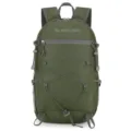 Leichter grüner Outdoor Wanderrucksack, wasserdichter Trekking-Tagesrucksack mit Kordelzügen. - Armeegrün