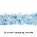 High quality natural 7A grade light blue aquamarine crushed stone beads for jewelry making - 5-8mm/80cm (Approx. 250 Pcs) / 7A Natural Aquamarine