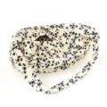 Borsa a tracolla con stampa floreale casual, elegante borsa a sacco morbida da donna. - Adulto 55-58cm / Set cappello e borsa / Fiorellini bianco panna per borse