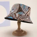 Vintage Paisly Patchwork Bucket Hat, wendbare Blumenmuster Casual Sonnenhut für Damen. - 21
