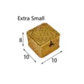 Quadratische handgefertigte geflochtene Strohgeschenkbox für Hochzeitsbonbons 10x10x8cm - XS / Quadratisch / 10x10x8cm