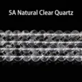 Cuentas redondas de cuarzo blanco natural transparente de grado 5A para joyería - 14mm (5A Cristal Blanco Natural / Aprox. 26 Cuentas) / 1 Pieza