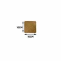 Square woven placemat 10x10cm natural seagrass handmade coaster for table and kitchen decor. - Square 10*10