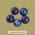 Perle di pietra di lapislazzuli ottimizzate blu rotonde lucide per gioielli fai-da-te - 16mm / Perla in Lapislazzuli Ottimizzata Senza Foro