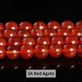 High quality 3A grade natural red agate loose beads for DIY jewelry making accessories - 4mm (Approx 90pcs) / 3A Red Agate