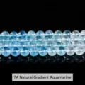 High quality 7A grade natural blue topaz round beads for DIY jewelry making projects - 6mm (Approx. 60 Pieces) / 7A Natural Gradient Aquamarine Color