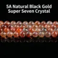 Premium 5A natuurlijke Black Gold Super Seven kristallen kralen voor doe-het-zelf - 5A Kwaliteit / 6mm (ca. 60 stuks) / 5a natural black gold super seven crystal loose beads