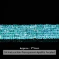 Υψηλής ποιότητας φυσικές μπλε απατίτης πτυχώσεις χάντρες 2x5mm για χειροποίητα κοσμήματα - 7A Φυσικός Απατίτης
