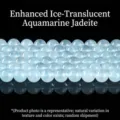 High-quality natural aquamarine color round loose stone beads for DIY jewelry making - Round Beads / 6mm (Approx. 60 Pieces/Strand) / Light Blue