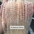 Genuine strands of 4mm natural 3A grade yellow citrine quartz loose beads for DIY jewelry - 3A Grade Natural Citrine / 4mm (Approx 90pcs)
