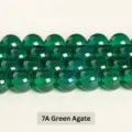 Premium natural green agate loose beads 7A grade for jewelry making and DIY crafts - 7A Green Agate / 10mm (Approx 37 Beads)