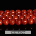 Polished round red carnelian agate beads for DIY jewelry making and handmade crafts - Optimized Southern Red Style / 4mm (Approx 90pcs)
