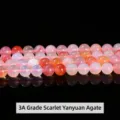 3A grade Salt Source red agate round loose beads for DIY jewelry making and crafts - 6mm (Approx 60pcs) / 3A Crimson