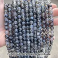 High quality natural black dragon-vein agate round loose beads for DIY jewelry making - 6mm (Approx 60pcs) / Enhanced Black Dragon Vein Agate