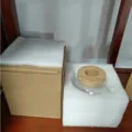 Vaso idroponico in vetro trasparente con coperchio in sughero, contenitore per piante. - Imballaggio medio in schiuma EPE